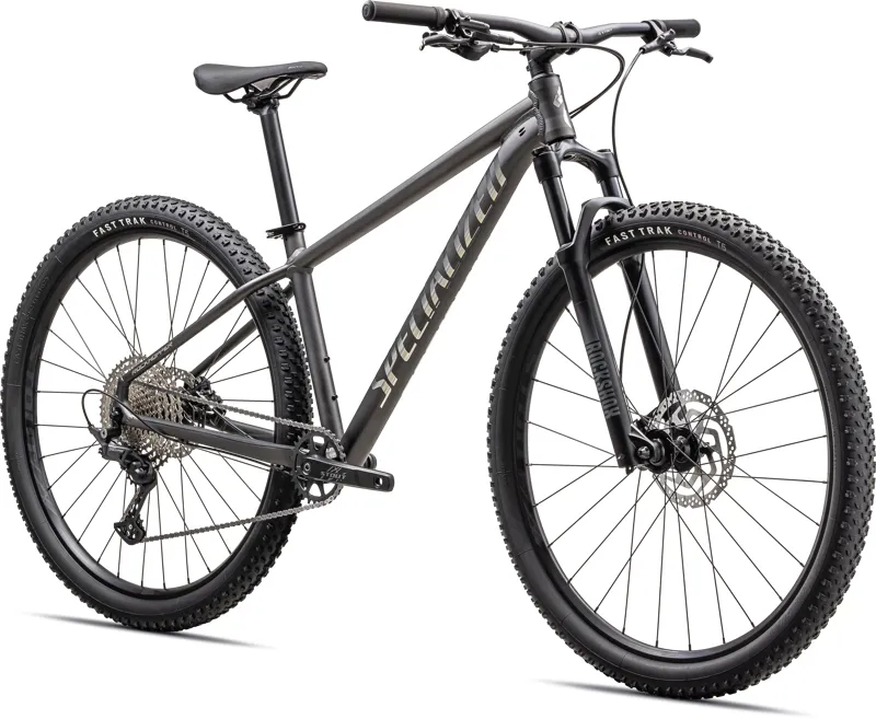 Specialized Rockhopper Expert Hardtail Mountain Bike 2025 in Satin Smoke/Gloss Chrome-1