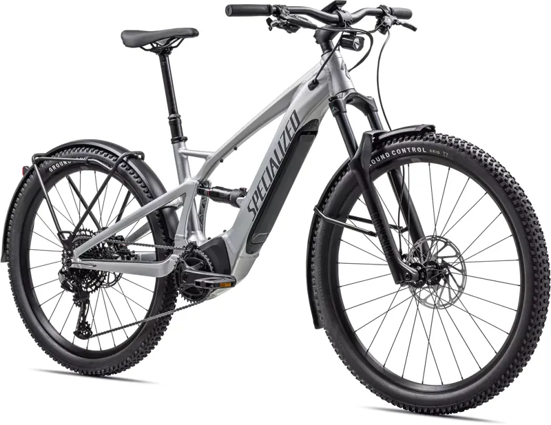 Specialized Turbo Tero X 4.0 Full Suspension Electric Mountain Bike 2023 in Silver/Smoke-1