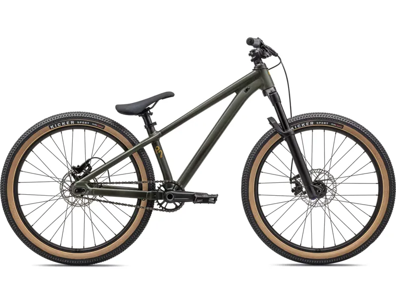 Specialized P.2 24in Dirt Jump Bike 2023 in Dark Moss Overspray/Oak Green/Harvest Gold