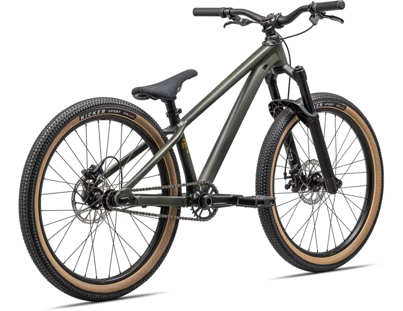 Specialized P.2 24in Dirt Jump Bike 2023 in Dark Moss Overspray/Oak Green/Harvest Gold-2