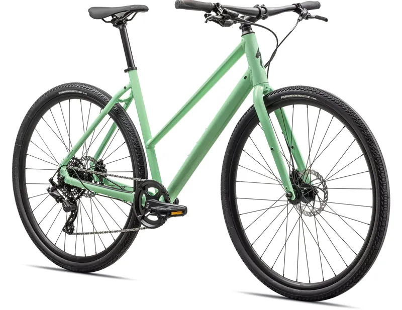 Specialized Sirrus X 2.0 Step-Through Hybrid Bike 2024 in Oasis/Satin Smoke-1