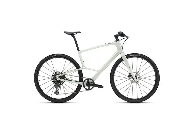 Specialized Sirrus X 6.0 Hybrid Bike 2025 in Dune White/ Obsidian Reflective-1