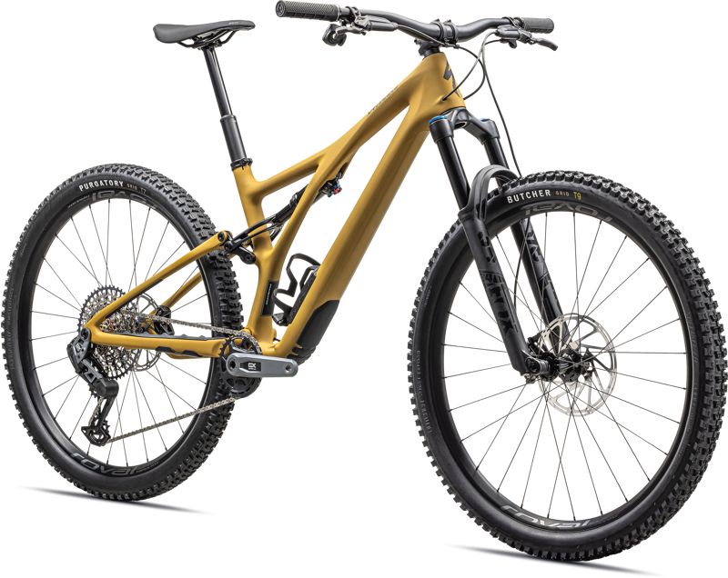 Specialized Stumpjumper Expert T-Type Full Suspension Mountain Bike 2024 in Harvest Gold/Midnight Shadow-1