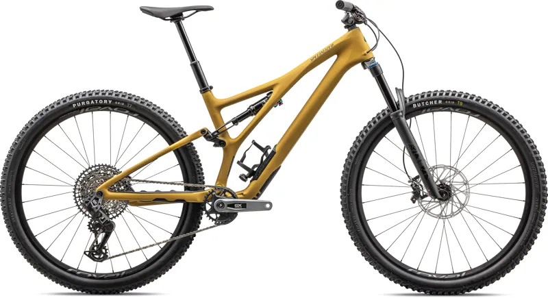 Specialized Stumpjumper Expert T-Type Full Suspension Mountain Bike 2024 in Harvest Gold/Midnight Shadow