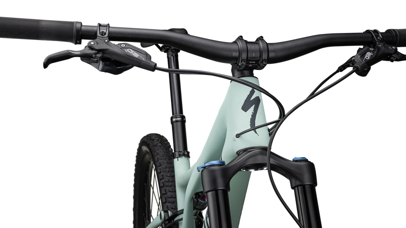 Specialized Stumpjumper Comp Full Suspension Mountain Bike 2024 in White Sage/Deep Lake-4