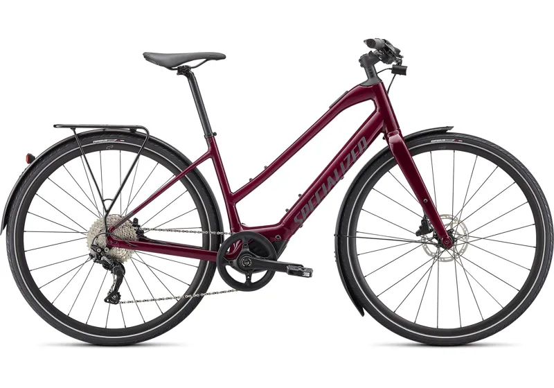 ONE OFF Specialized Turbo Vado SL 4.0 Step-Through EQ Electric Hybrid Large 2023 in Rasberry