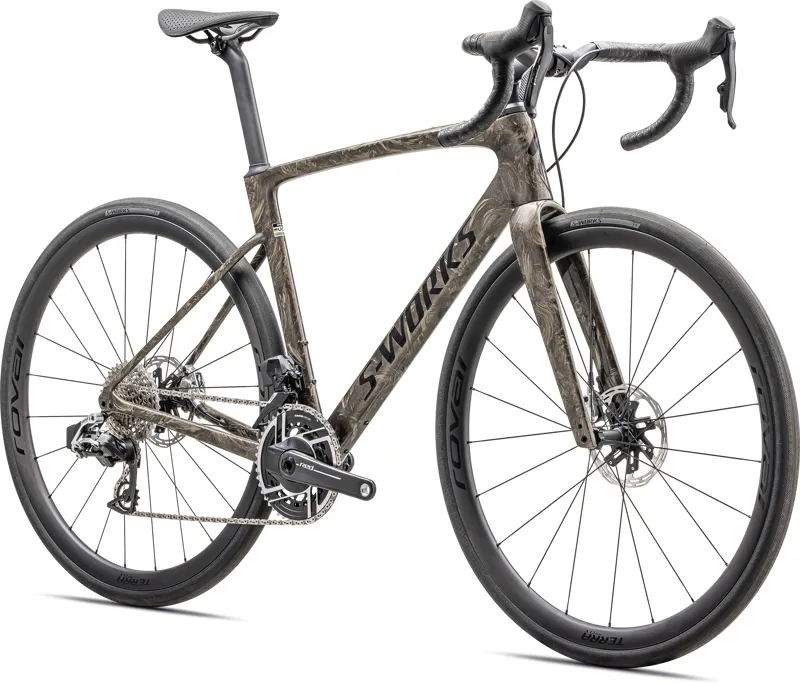 Specialized S-Works Roubaix SL8 RED AXS Road Bike 2025 in Gloss Taupe Gunmetal Strata-4
