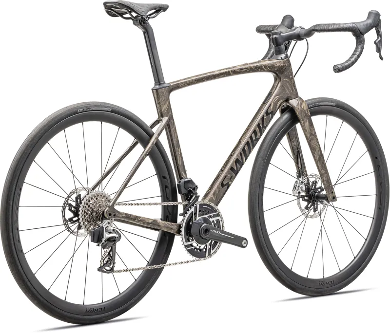 Specialized S-Works Roubaix SL8 RED AXS Road Bike 2025 in Gloss Taupe Gunmetal Strata-5