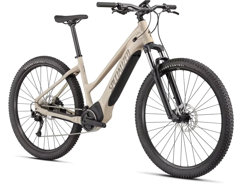 Specialized Turbo Tero 3.0 Step-Through Electric Mountain Bike 2024 in White Mountains/Gunmetal-1
