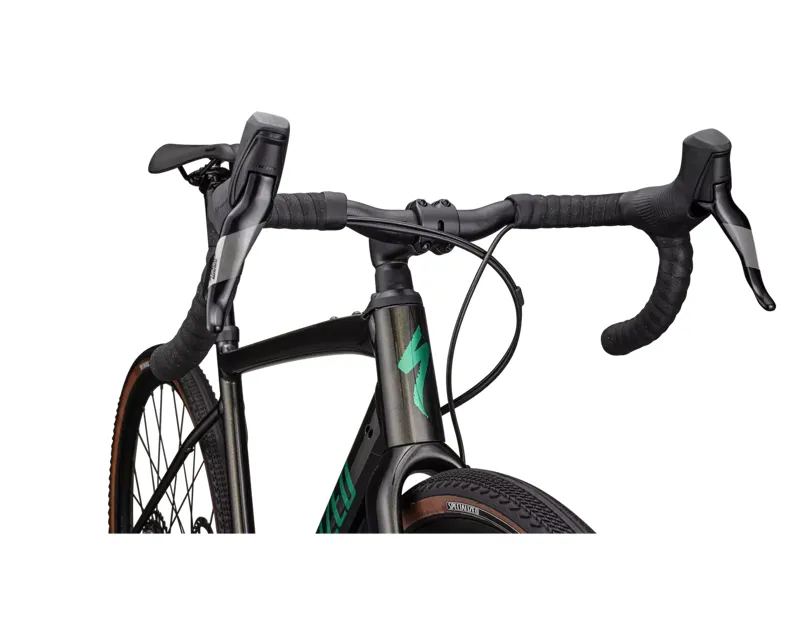 Specialized Diverge Comp E5 Gravel Bike 2024 in Metallic Obsidian/Metallic Pine Green-4