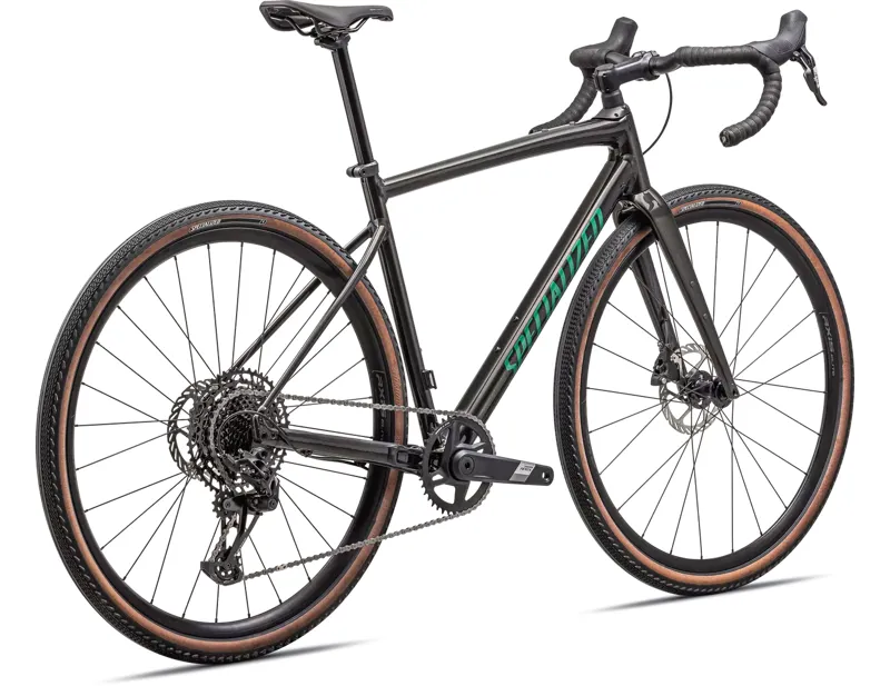Specialized Diverge Comp E5 Gravel Bike 2024 in Metallic Obsidian/Metallic Pine Green-2