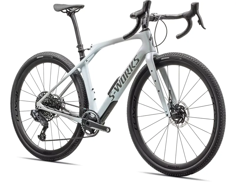 Specialized S-Works Diverge STR Gravel Bike 2024 in Dove Grey/Eyris Pearl/Morning Mist/Smoke-1