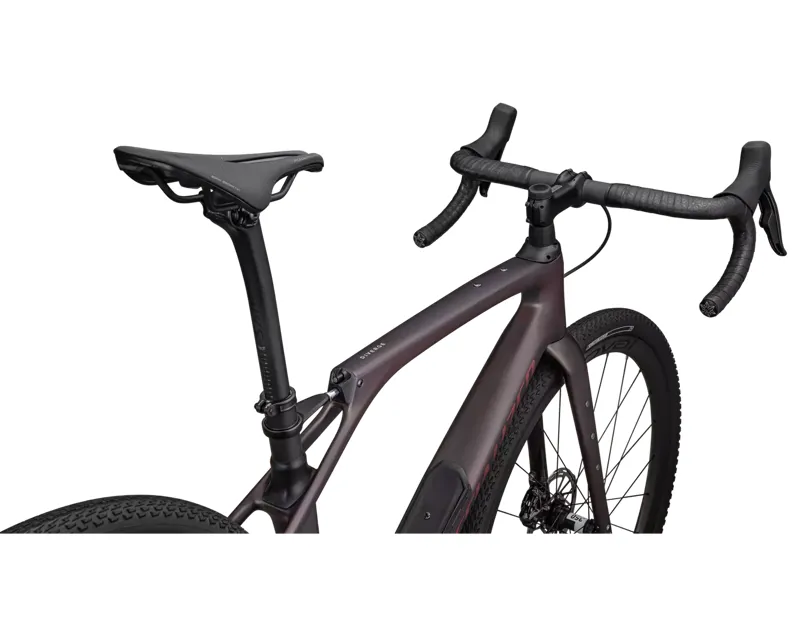 Specialized Diverge STR Pro Gravel Bike 2025 in Red Tint Carbon/Red Sky-3