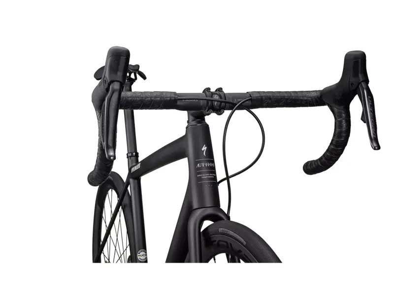 Specialized Aethos Pro Ultegra Di2 Road Bike 2023 in Obsidian/Chaos Granite/Birch-5