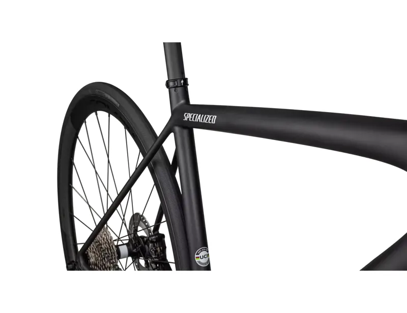 Specialized Aethos Pro Ultegra Di2 Road Bike 2023 in Obsidian/Chaos Granite/Birch-6