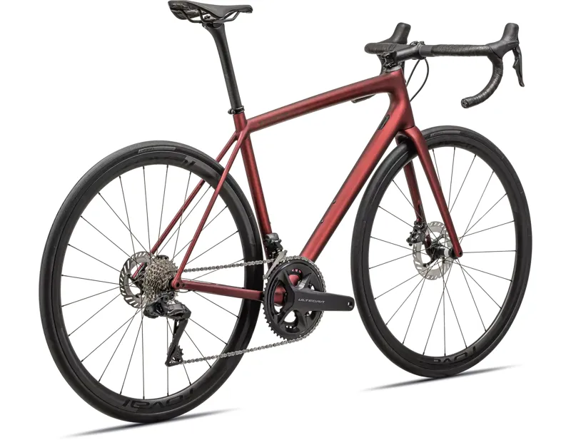 Specialized Aethos Pro Ultegra Di2 Road Bike 2024 in Red Sky/Red Onyx-2