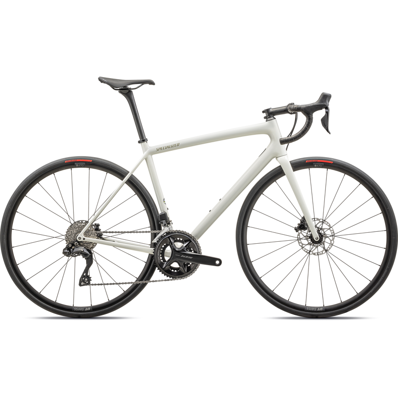 Balfes Bikes Specialized Aethos Comp 105 Di2 Road Bike 2025 in Dune White/Metallic Spruce | Free postage over £30, £10 off first order, price match & 0% finance.