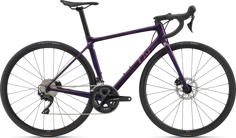 ONE OFF Liv Langma Advanced 2 Disc Race Road Bike X-Small 2023 in Purple