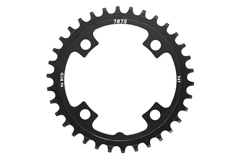 SunRace CRMX00 Alloy 4 Bolt 96mm BCD 34T Narrow Wide Chainring in Black