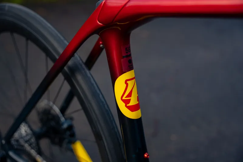 Trek Domane SLR 7 AXS Road Bike 2023 in Metallic Red Smoke/Blue