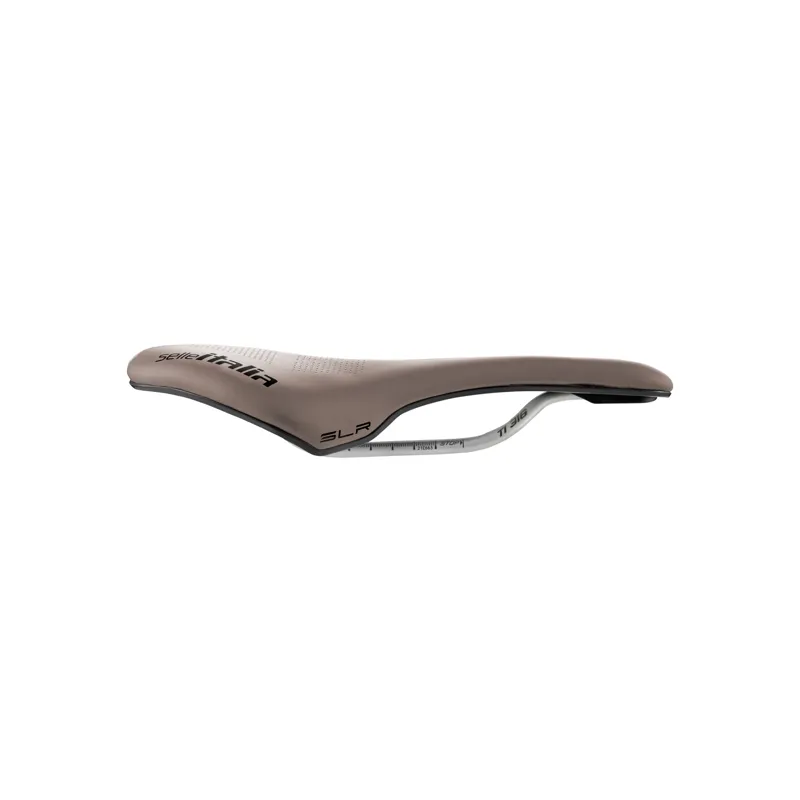 Selle Italia SLR Boost Gravel TI316 Superflow Saddle in Mud Brown-2