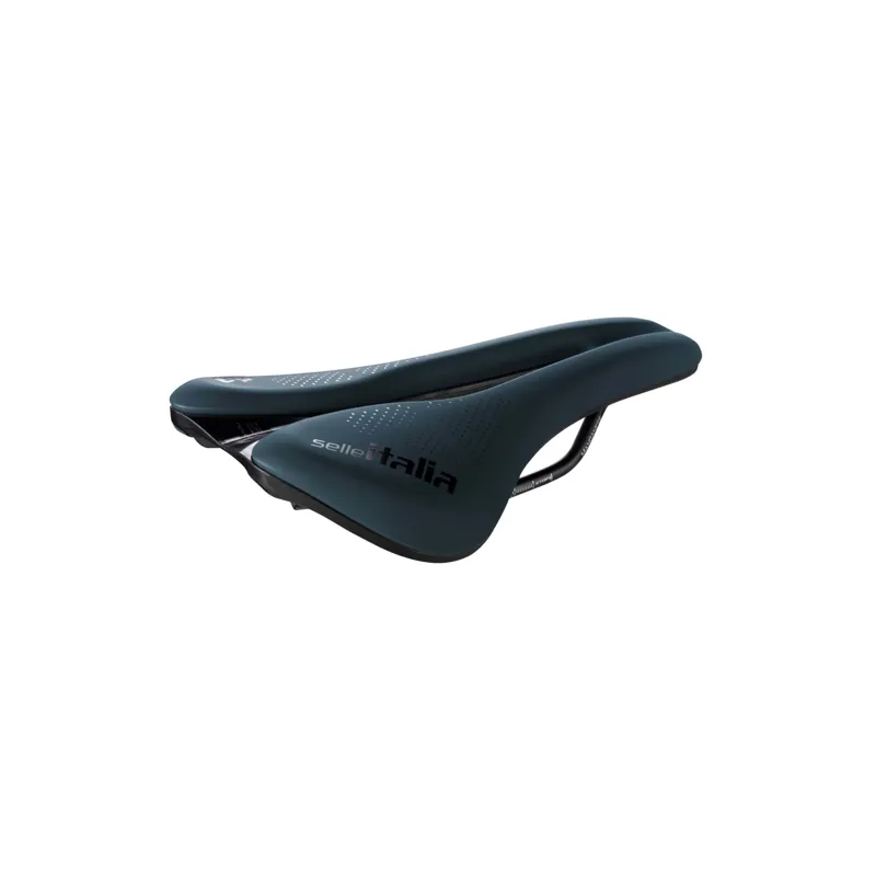 Selle Italia Novus Boost Evo TM Superflow Gravel Saddle in Blue Granite Large-1