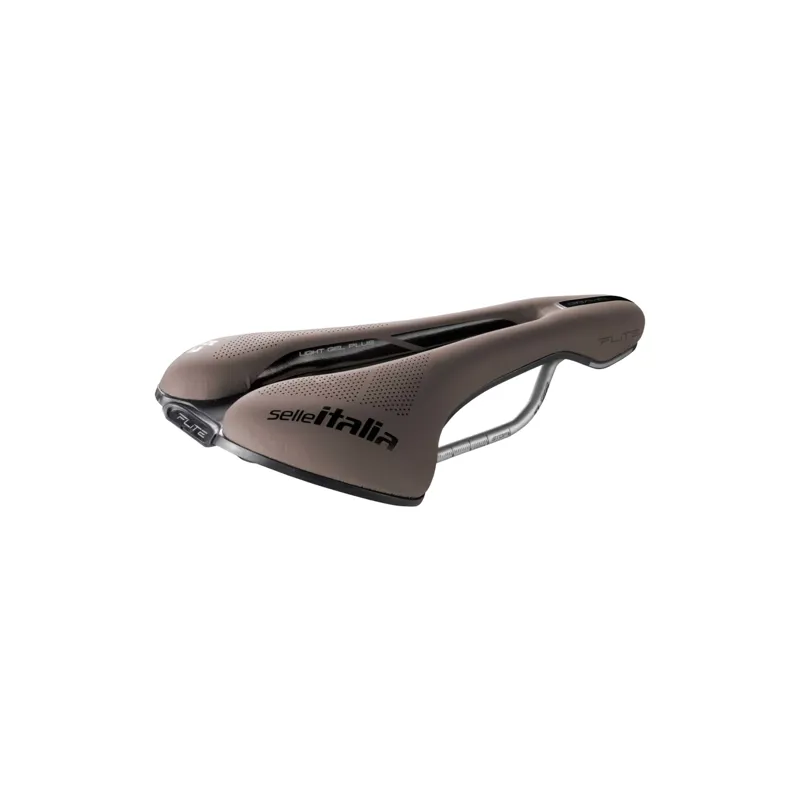 Selle Italia Flite Boost TI316 Superflow Gravel Saddle in Mud Brown-1
