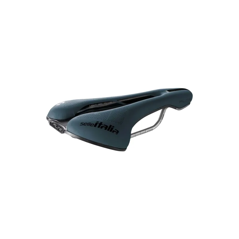 Selle Italia Flite Boost TI316 Superflow Gravel Saddle in Blue Granite-1