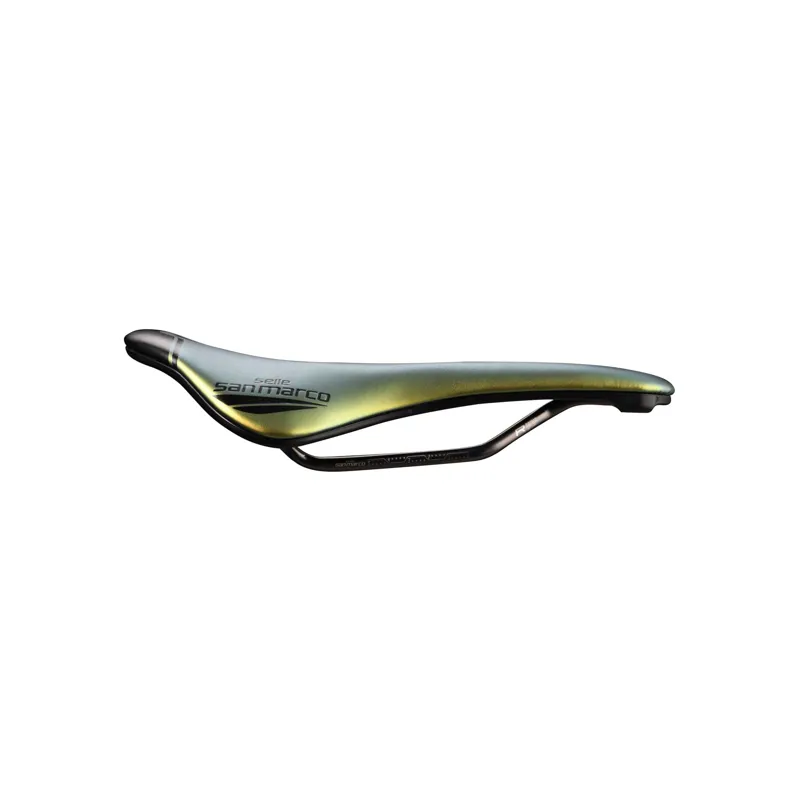 Selle San Marco Shortfit 2.0 Racing Saddle in Iridescent Gold-1