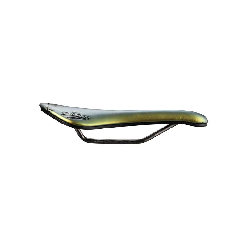 Selle San Marco Aspide Short Racing Saddle in Iridescent Gold-1