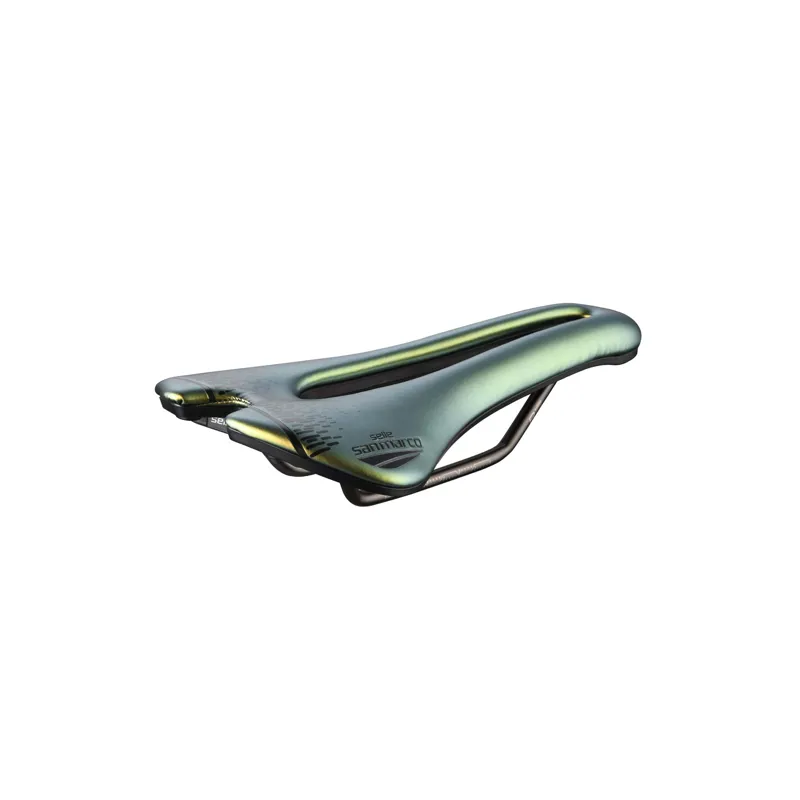 Selle San Marco Aspide Short Racing Saddle in Iridescent Gold-2