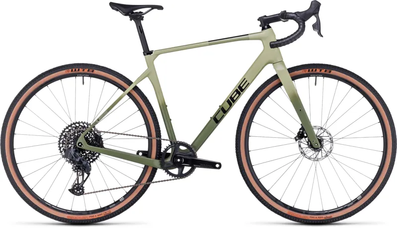 ONE OFF Cube Nuroad C:62 SLX Gravel Bike Small 2023 in Olive/Green 