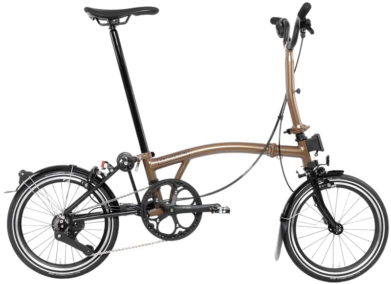 Brompton P Line Explore 12 Speed Folding Bike 2024 in Bronze Sky