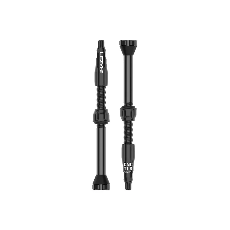 Lezyne CNC TLR 60mm Tubeless Valves in Black