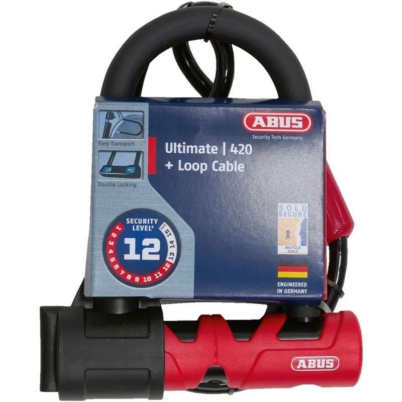Abus Ultimate 420 U-Lock in Black 140mm-1