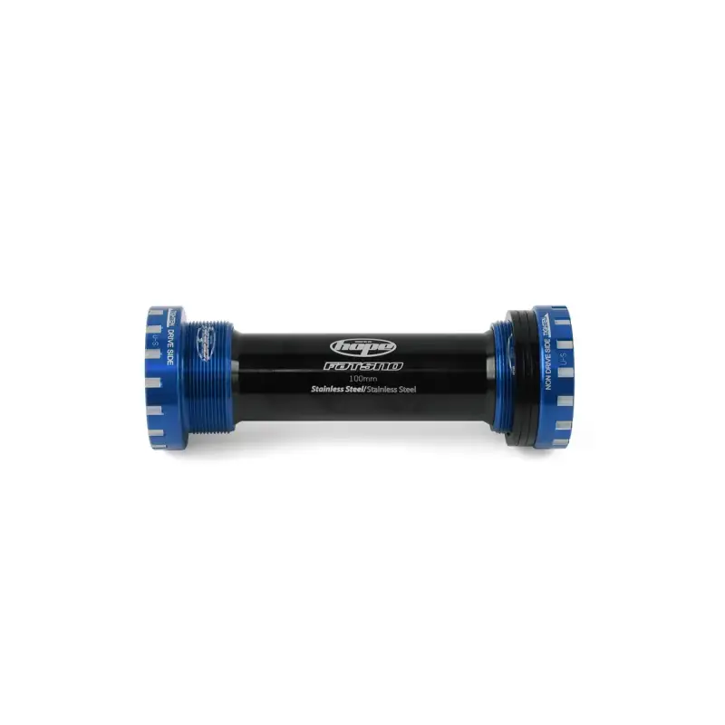 Balfes Bikes Hope 100mm FatBike Stainless Bottom Bracket in Blue | Free postage over £30, £10 off first order, price match & 0% finance.