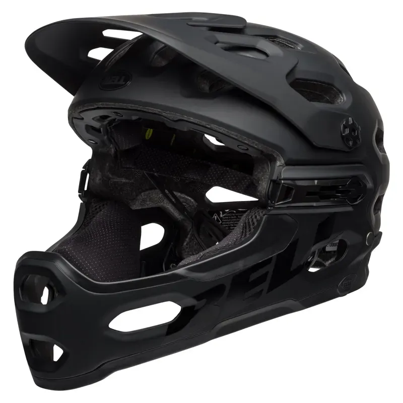 Bell Super 3R MIPS Full Face Mountain Bike Helmet in Matte Black