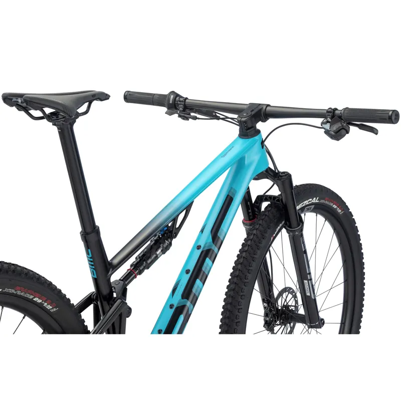 BMC Fourstroke 01 ONE X01 Eagle AXS Full Suspension Mountain Bike 2023 in Turquoise/Black/Carbon-4