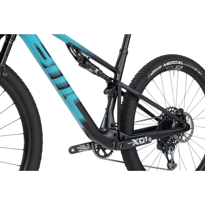 BMC Fourstroke 01 ONE X01 Eagle AXS Full Suspension Mountain Bike 2023 in Turquoise/Black/Carbon-8