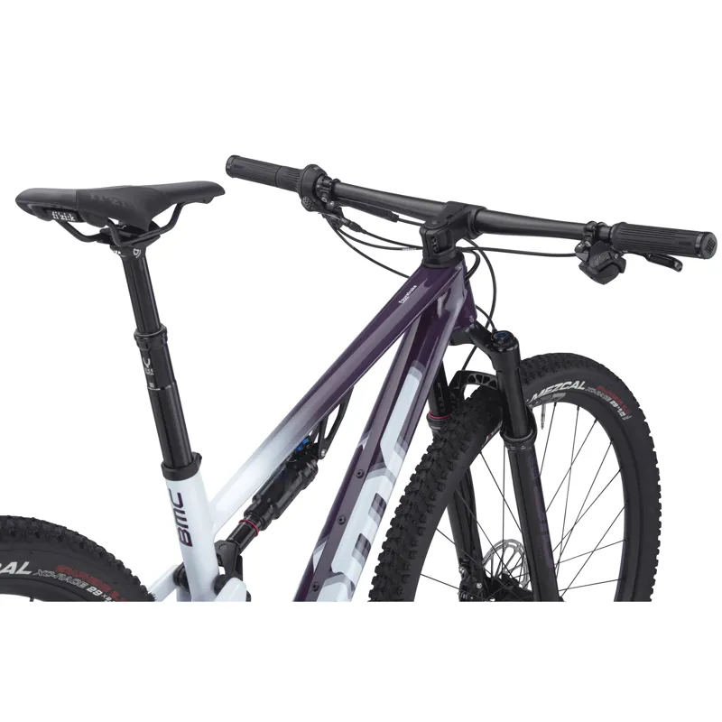 BMC Fourstroke ONE GX Eagle AXS Full Suspension Mountain Bike 2023 in Purple/White-9