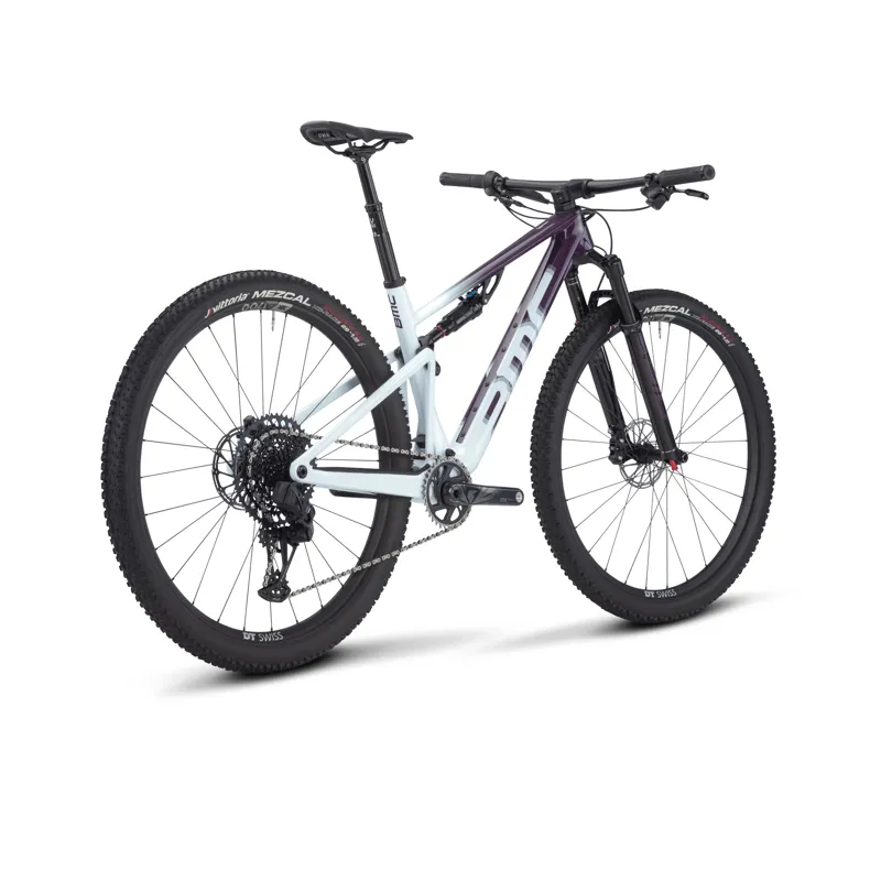 BMC Fourstroke ONE GX Eagle AXS Full Suspension Mountain Bike 2023 in Purple/White-2