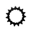Kmc Bosch Gen II Front Sprocket 15t in Black