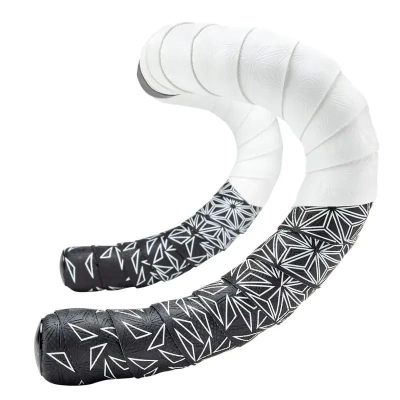 Balfes Bikes Supacaz Sticky Kush Bar Tape and Plugs in White | Free postage over £30, £10 off first order, price match & 0% finance.