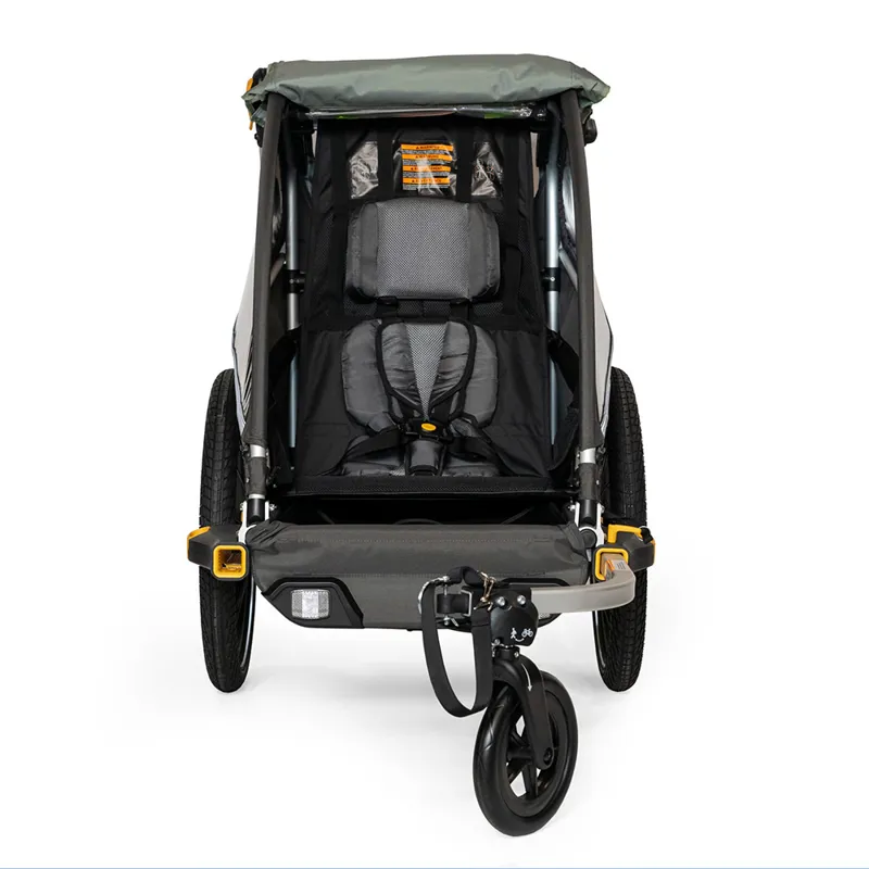 Burley D'Lite X Bike Trailer/Stroller Single in Sage Green-1