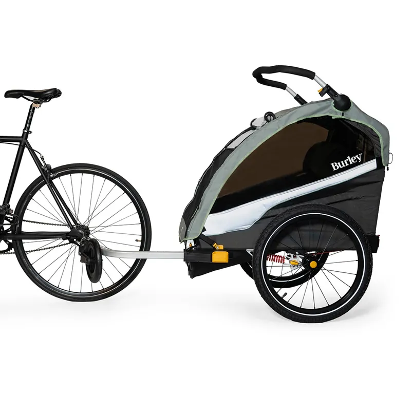 Burley D'Lite X Bike Trailer/Stroller Single in Sage Green-2