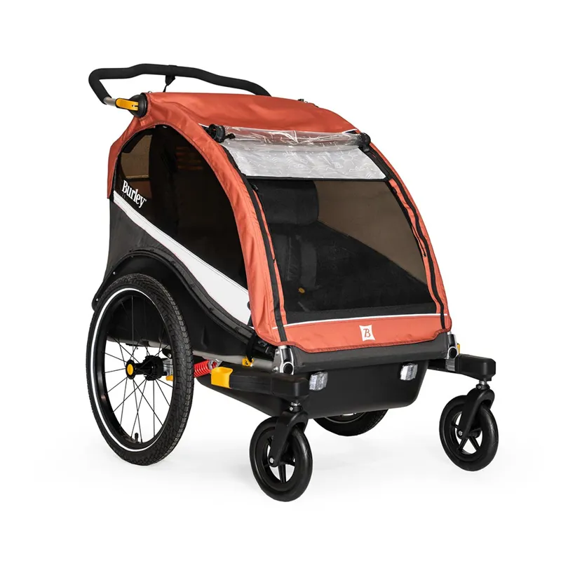 Burley Cub X Bike Trailer/Stroller in Rust Red-1