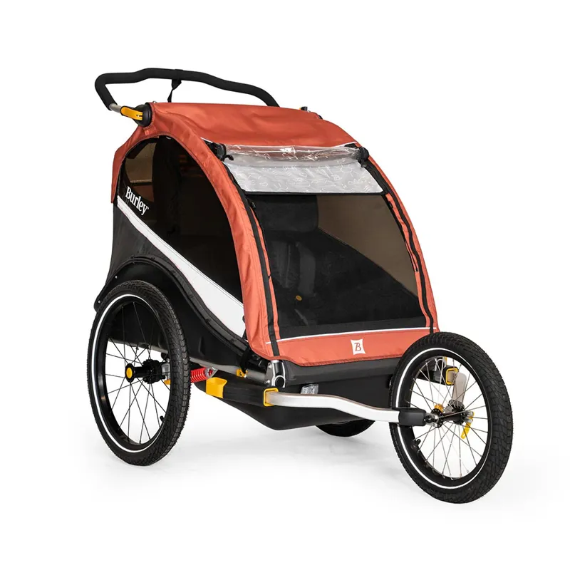 Burley Cub X Bike Trailer/Stroller in Rust Red-2