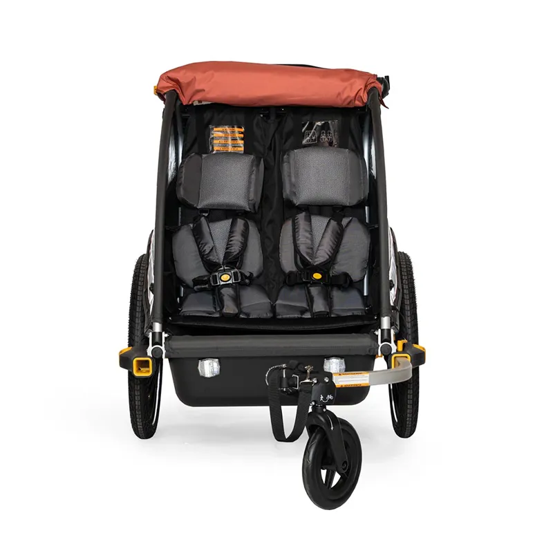 Burley Cub X Bike Trailer/Stroller in Rust Red-3