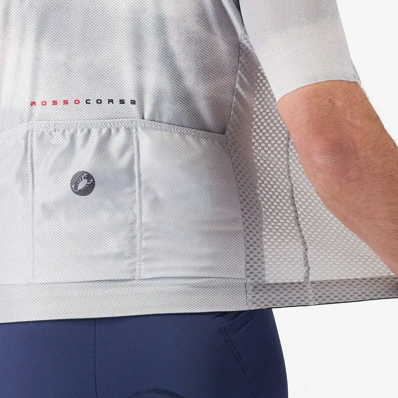 Castelli Climber's A/C Jersey in Silver Grey/Smoky Grey-4
