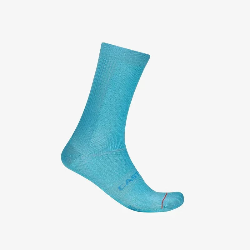 Castelli Espresso 18 Sock in Neon Cobalt